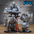 Troll Mutante - Sem Pintura, Miniatura 3D Grande Para Rpg de Mesa