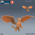 Dragão Azul Jovem - Sem Pintura, Miniatura 3D Grande Para Rpg de Mesa