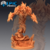 Elemental Primordial do Fogo - Sem Pintura, Miniatura 3D Enorme Para Rpg de Mesa
