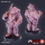 Soldado Hipopótamo - Sem Pintura. Miniatura 3D Média Para Rpg de Mesa