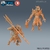 Guerreiro Draconato - Sem Pintura, Miniatura 3D Médio Para Rpg de Mesa
