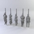 Pessoas enforcadas - Sem Pintura, Miniatura 3D Grande Para Rpg de Mesa