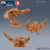 Harpia Bestial - Sem Pintura, Miniatura 3D Média Para Rpg de Mesa