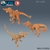 Raptor de Chifre Longo - Sem Pintura, Miniatura 3D Grande Para Rpg de Mesa