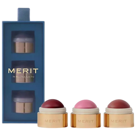 MERIT - Mini Flush Balm Cream Blush Trio Set
