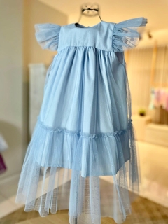 Vestido Clarissa azul bebe - loja online