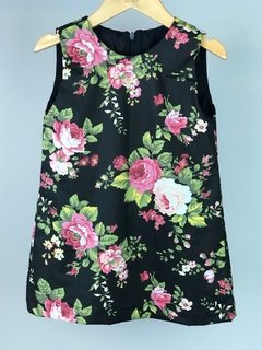 Vestido Lavinia - Floral preto