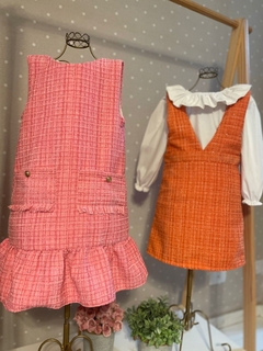 Vestido - tweed rosa - LELE PETIT