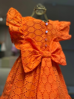 Vestido Raika - laise laranja - LELE PETIT