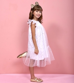 Vestido Clarissa estrelas branco - comprar online