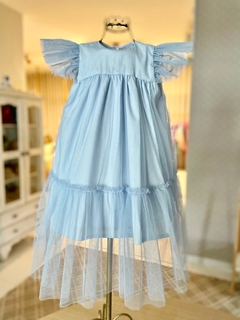 Vestido Clarissa azul bebe - comprar online