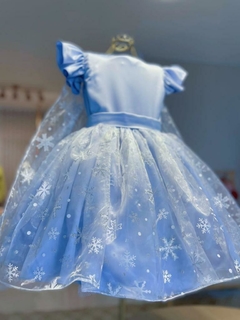 Vestido Elsa frozen luxo na internet