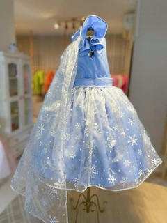 Vestido Elsa frozen luxo - LELE PETIT