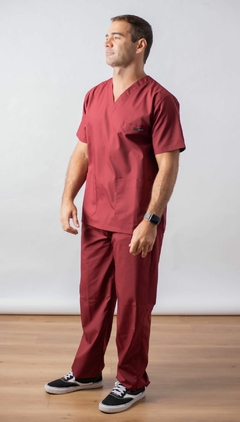 Ambo clasico unisex bordo (G000543)