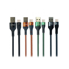 Cable Usb Aitech Mallado 2.4a Fast Charging Tipo C 1m Colores surtidos - buy online