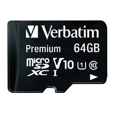 Memoria Micro Sd Xc 64gb Verbatim Clase 10 44084