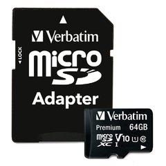 Memoria Micro Sd Xc 64gb Verbatim Clase 10 44084 - buy online