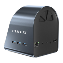 Docking Station Cimexi USB Tipo C Power Delivery 100w Hdmi Ethernet Carga Inalambrica