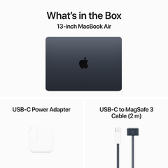 Macbook Air Apple Chip M3 Midnight Z1bc0015s Teclado En Ingles en internet
