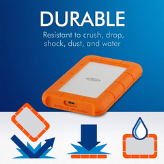 Disco Rigido Externo Lacie Rugged 4 Tb Usb C 3.1 Portatil