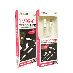 Adaptador Audio Aitech Ypx-028 Tipo C A Jack 3.5mm De 10cm - comprar online