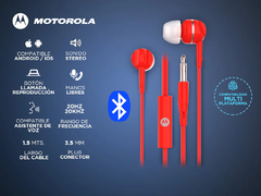 Imagen de Auriculares Motorola Earbuds 105 Microfono Manos Libres