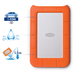 Disco Externo Lacie Rugged 2 Tb Usbc 3.2 Portatil Usb Tipo C - online store