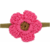 Faixa de Bebê Flor Crochet Rosa Pink | Dalella