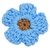 FLOR CROCHET AZUL CLARO |  DALELLA