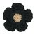 FLOR CROCHET PRETO |  DALELLA