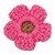 FLOR CROCHET ROSA PINK |  DALELLA