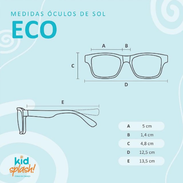 Óculos de Sol Infantil Eco com Proteção UV400 Vanilla I Dalella