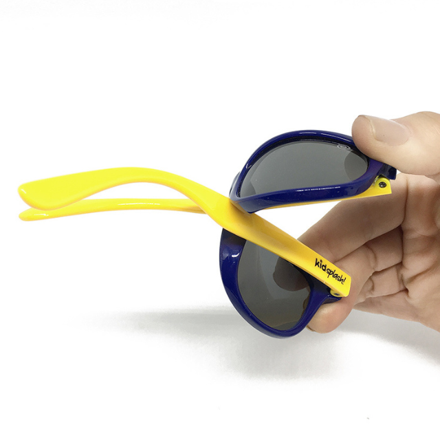 Óculos de Sol Infantil Flexível Redondo Wave Azul