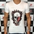 Camiseta R.Clothing Skull Branca