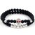 Kit 2x pulseiras Skull Silver