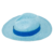 Chapéu Panamá Aba Longa Azul Turquesa - loja online
