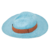 Imagem do Chapéu Panamá Aba Longa Azul Turquesa