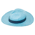 Chapéu Panamá Aba Longa Azul Turquesa na internet