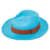 Chapéu Panamá Clássico Azul Turquesa - loja online