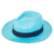 Chapéu Panamá Clássico Azul Turquesa - comprar online