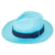 Chapéu Panamá Clássico Azul Turquesa na internet