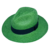 Chapéu Panamá Clássico Verde esmeralda
