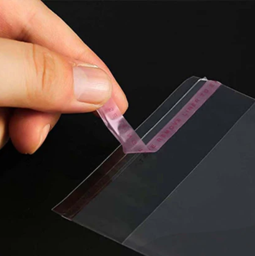 Bolsitas transparentes con pegamento x100 y x200