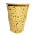 Vaso de polipapel madera con dorado x8