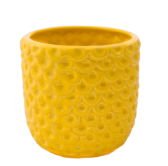 Maceta Piña amarillo claro - comprar online