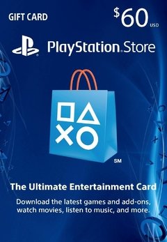 PSN 60 Store USA - PS3 PS4 $60 para tu cuenta