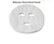 Máscara Descartável Facial viscose 55G 25cm diâmetro pct/com 50