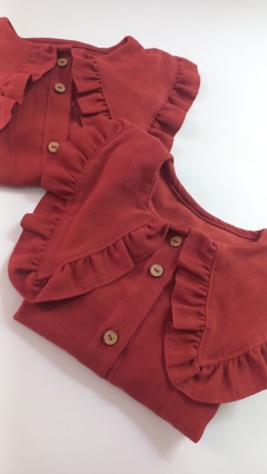 Camisa MABEL Rojo Carmin - comprar online