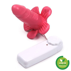 Mini vibrador, Massageador pequena flor com pênis e vibro - comprar online