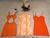 Pack X3 Vestidos Bengalina "Naranja"